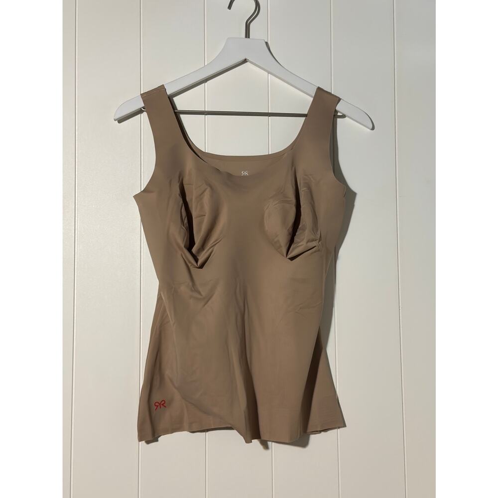 Ruby Ribbon | Sleek Shape Tank Cami Nude Beige Style 1988 Shapewear | Size 46